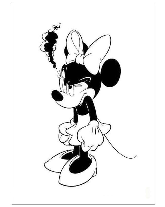 Minnie mouse op zoek naar ideeën