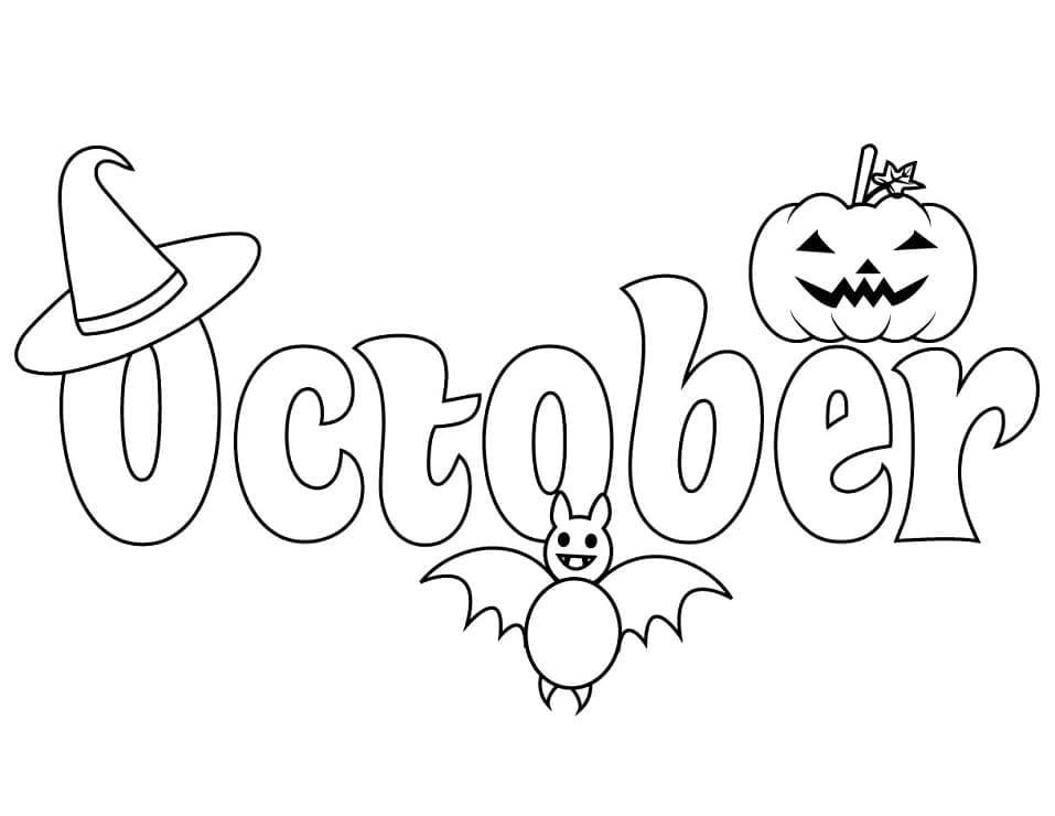 Afdrukbaar Hallo oktober