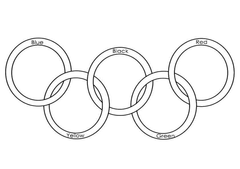 Afdrukbare Olympische ringen