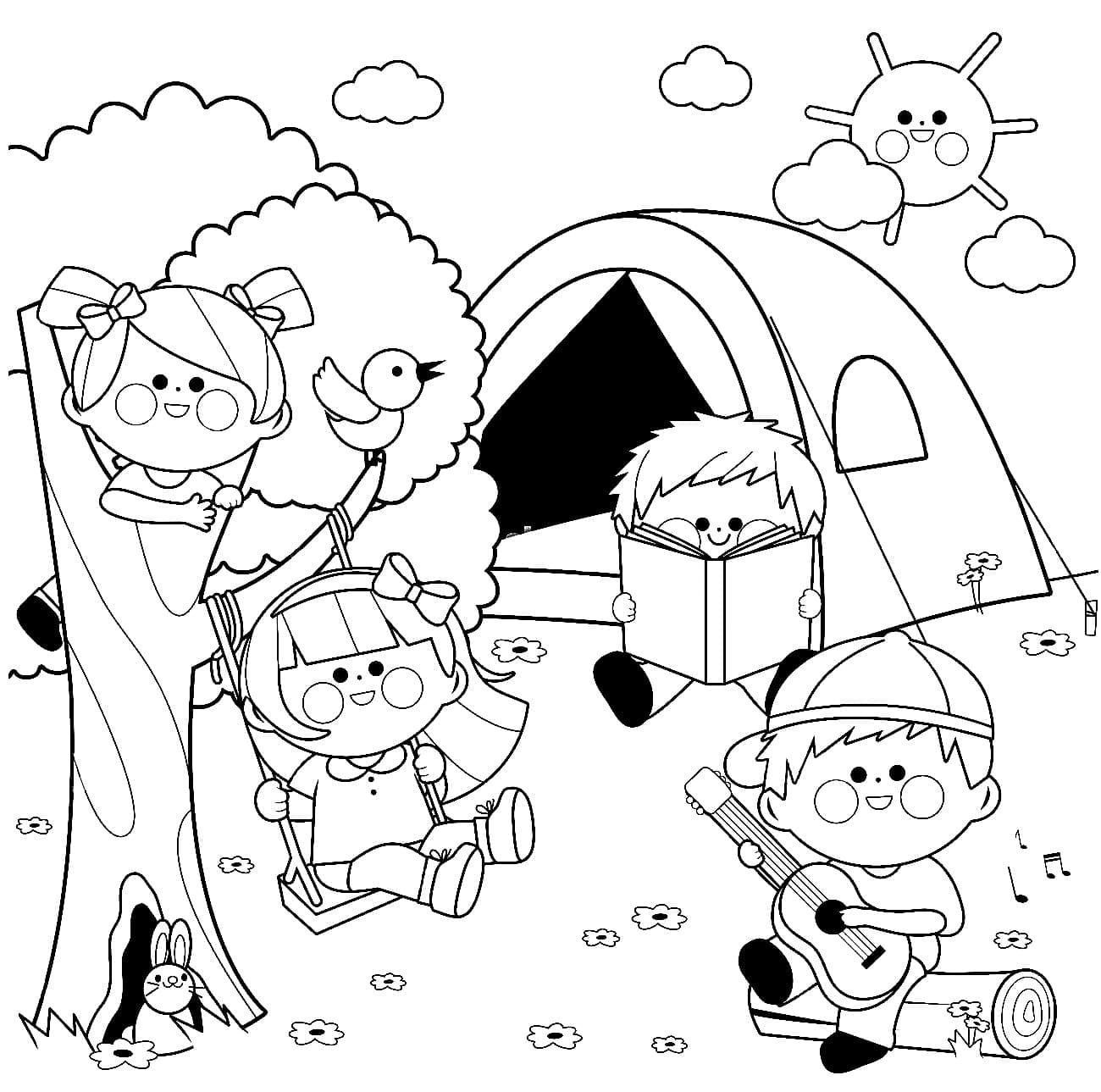 Gratis kamperen voor kinderen