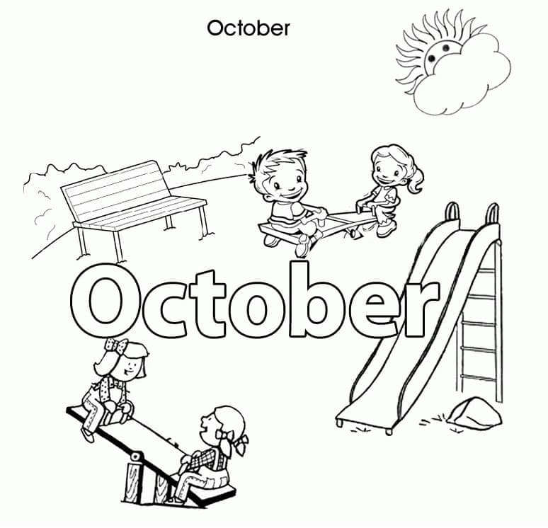Kinderen op oktober