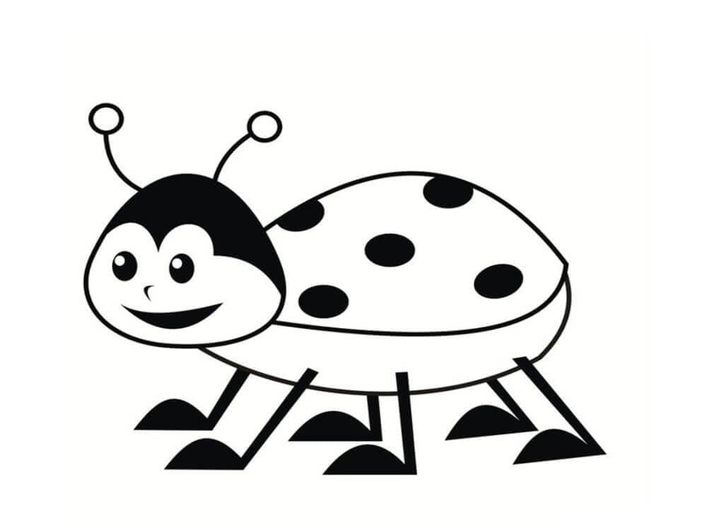 Lieveheersbeestje voor kleuterschoolkinderen