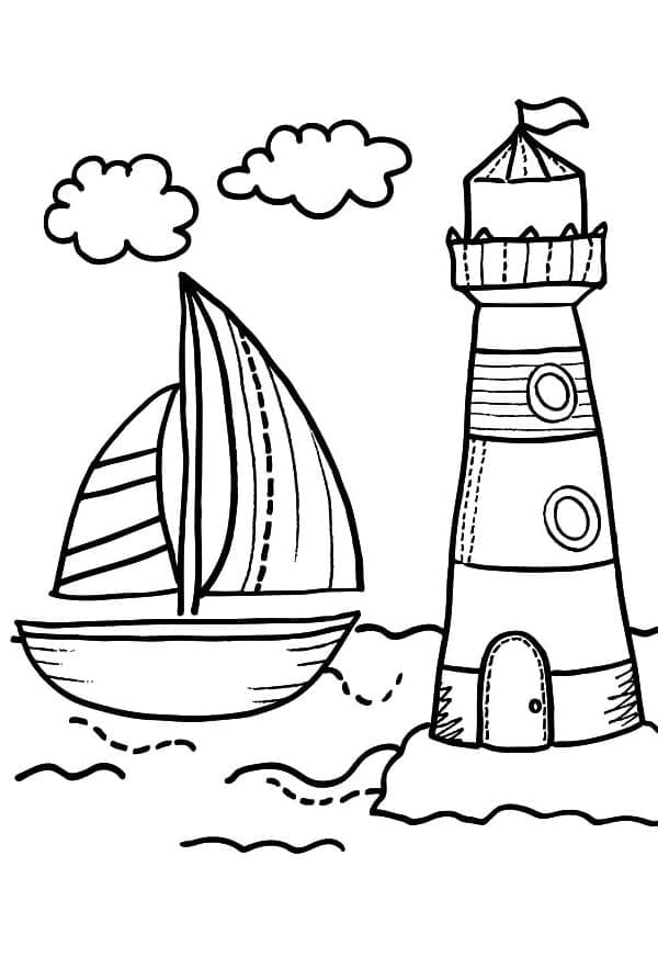 Lighthouse coloring pages