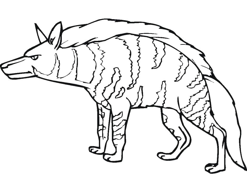 Afdrukbare Hyena