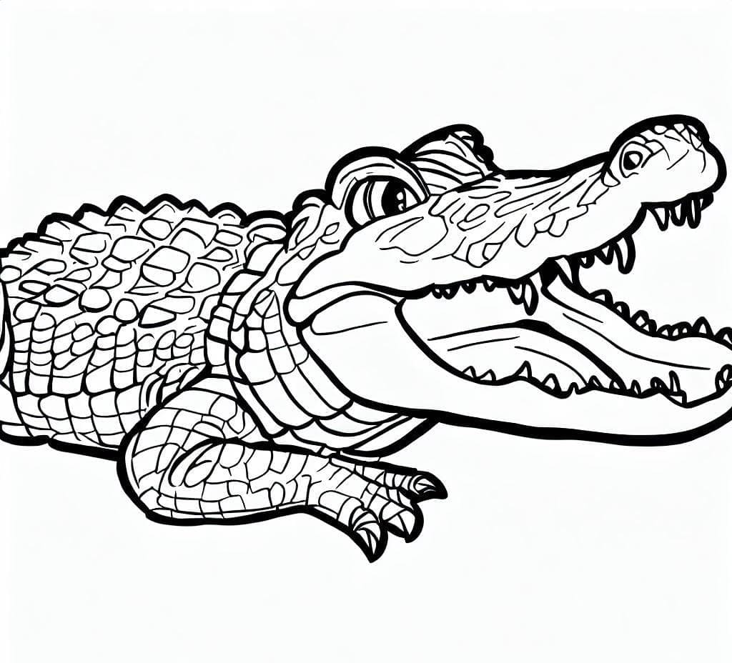 Afdrukbare krokodil