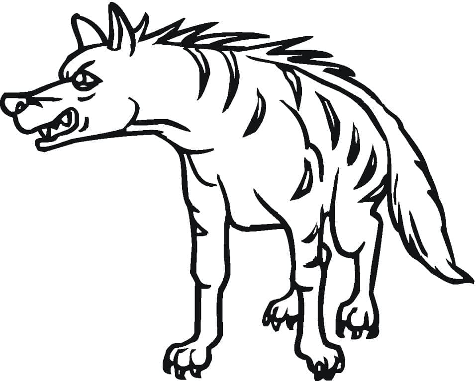 Boze gestreepte Hyena