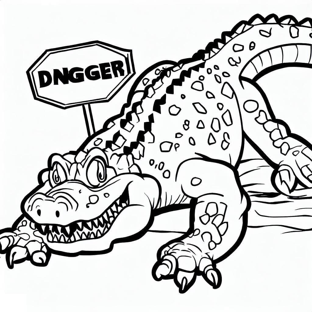 Een gevaarlijke krokodil