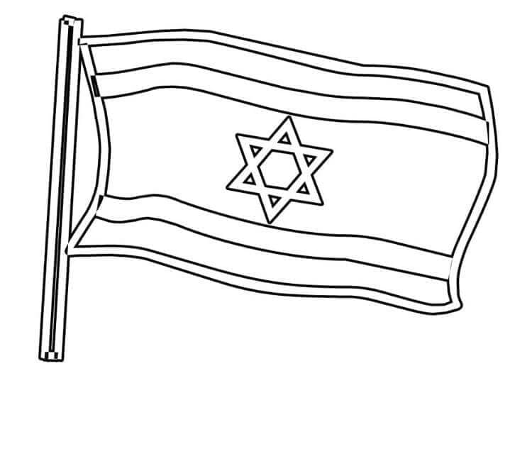 Eenvoudige vlag van Israël