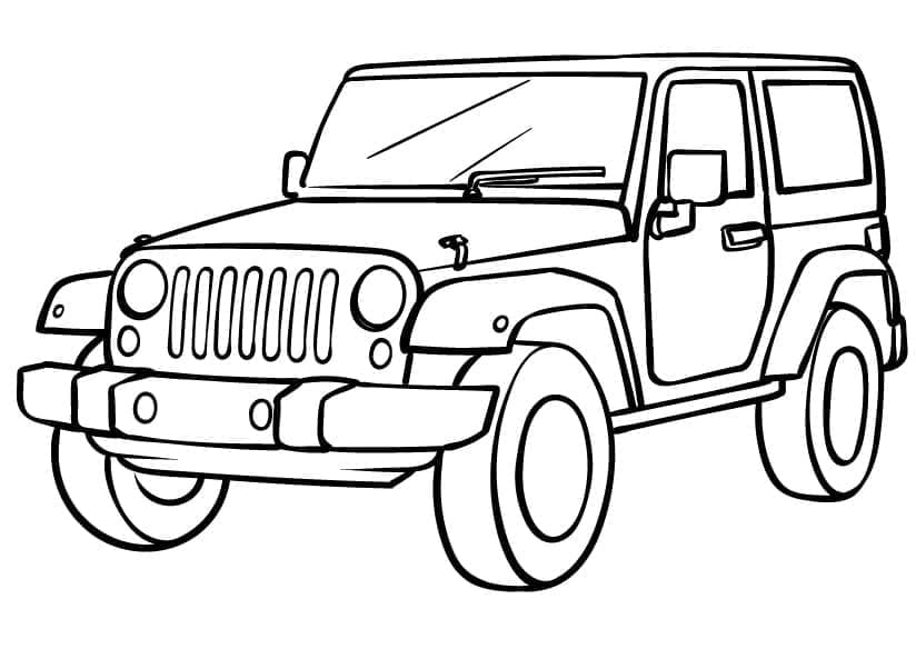 Jeep-auto afdrukken