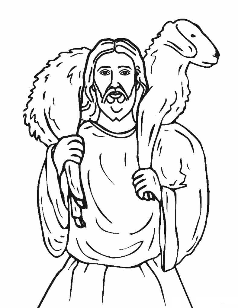 Jezus en een lam