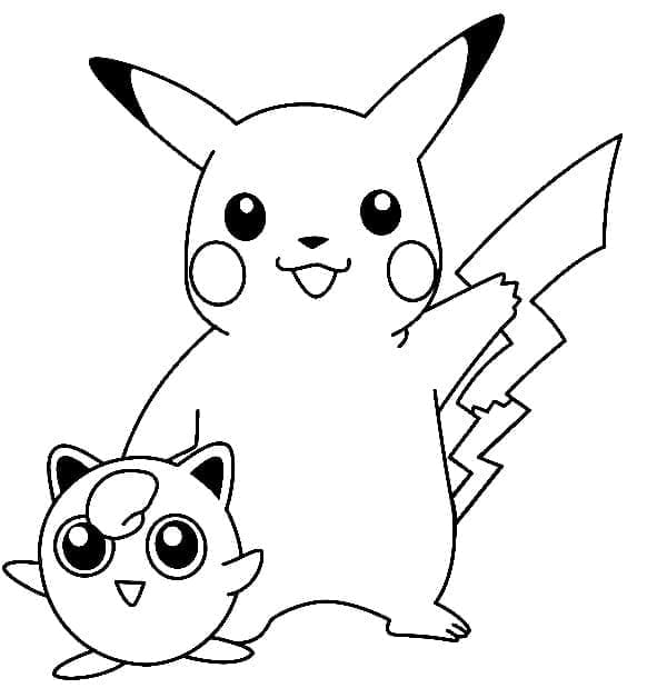 Jigglypuff met pikachu