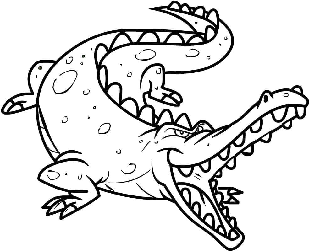 Krokodil afdrukbaar