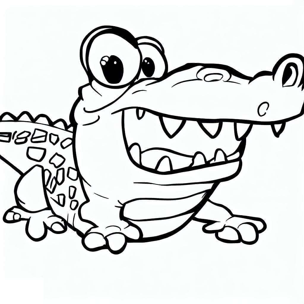 Krokodil afdrukbaar voor kinderen
