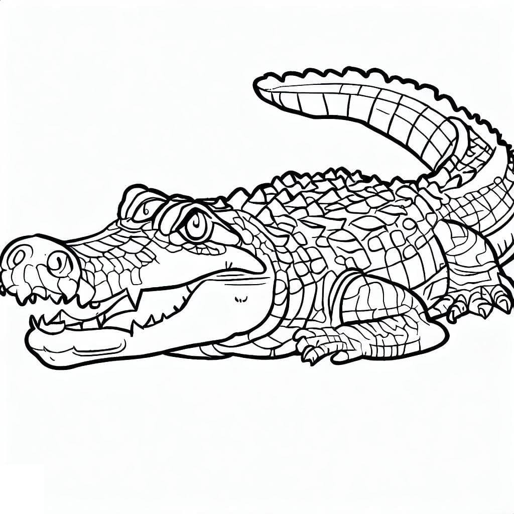 Krokodil afdrukken
