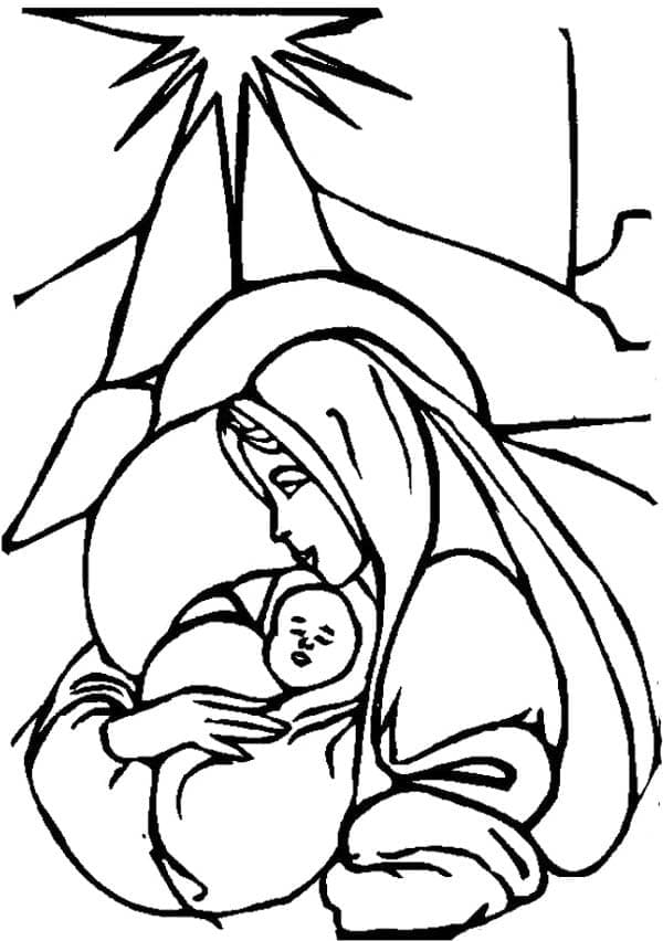 Maria en kindje Jezus