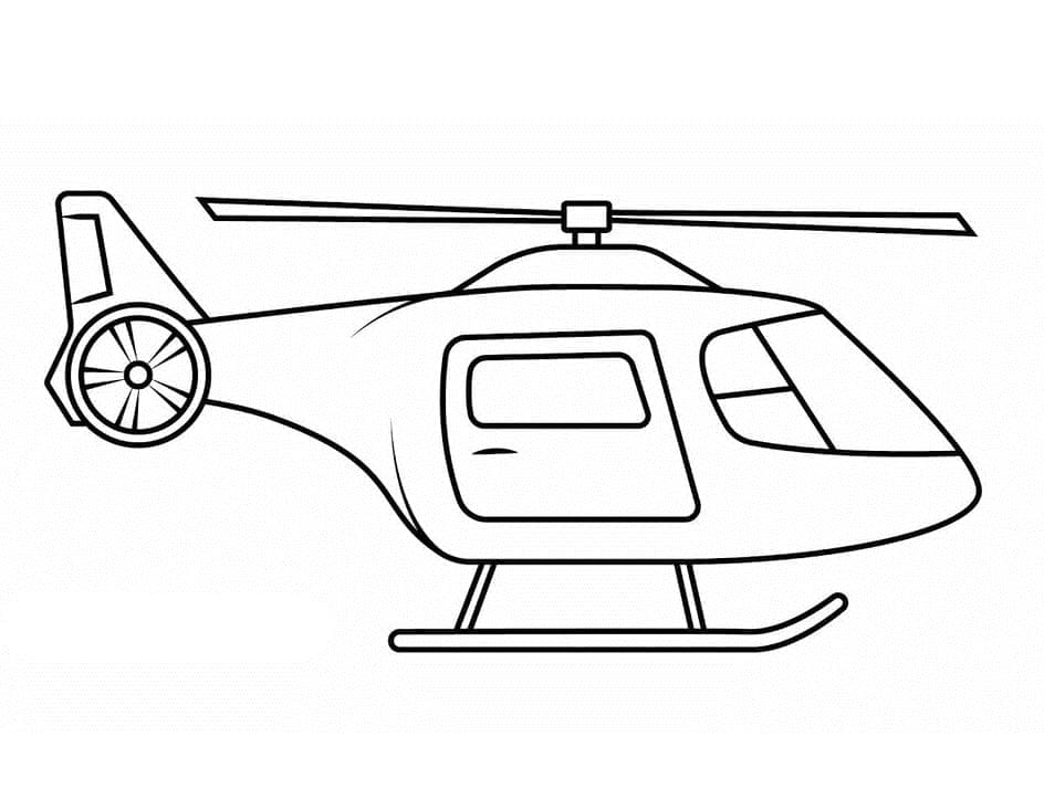 Afdrukbare Eenvoudige Helikopter
