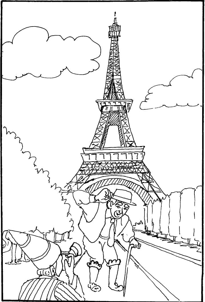 Afdrukbare Eiffeltoren