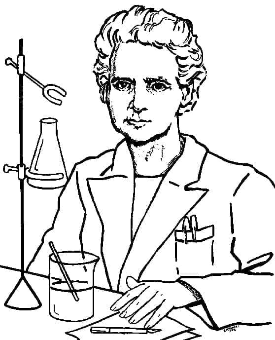 Afdrukbare Marie Curie