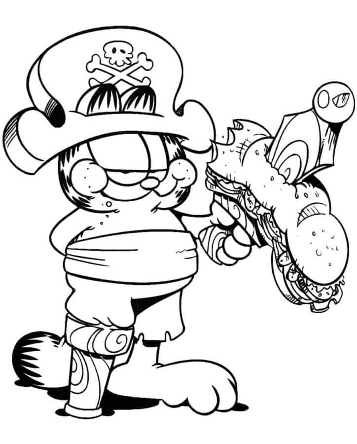 Garfield, de eenbenige piraat
