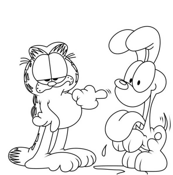 Garfield en vriend