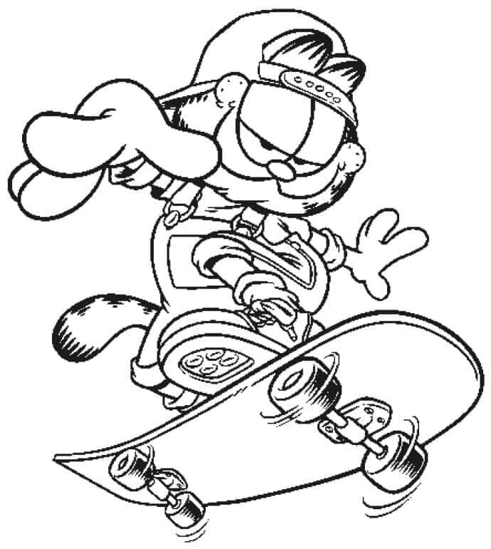 Garfield-skateboarden