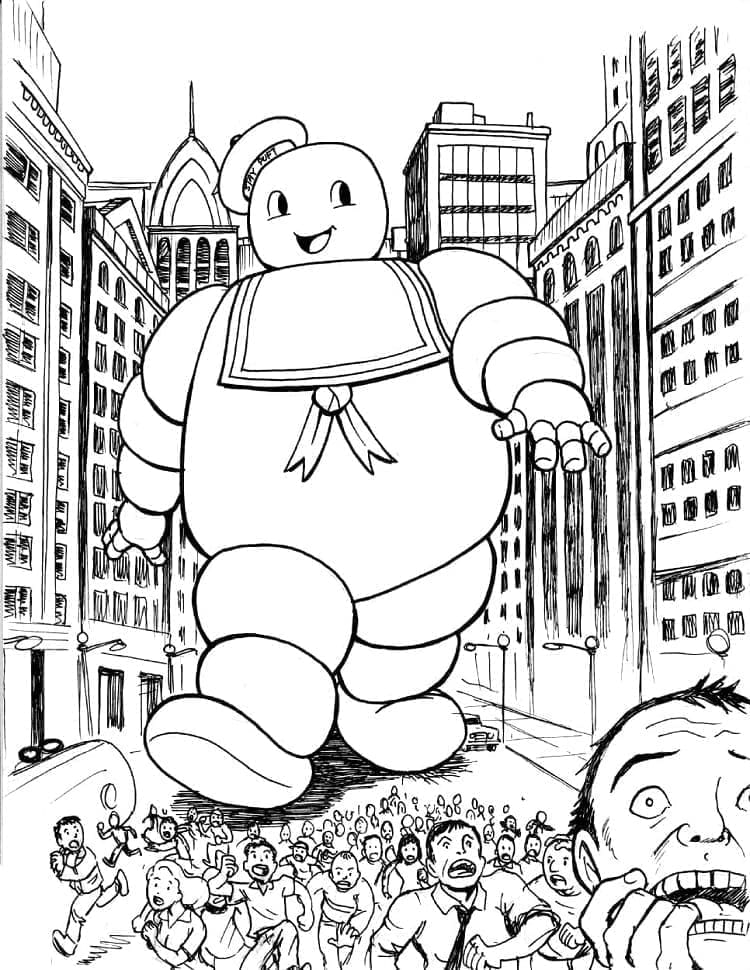 Giant Stay Puft Marshmallow Man