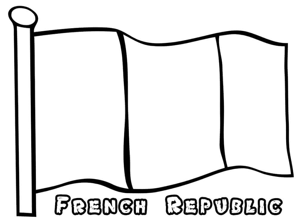Gratis afdrukken Vlag van Frankrijk