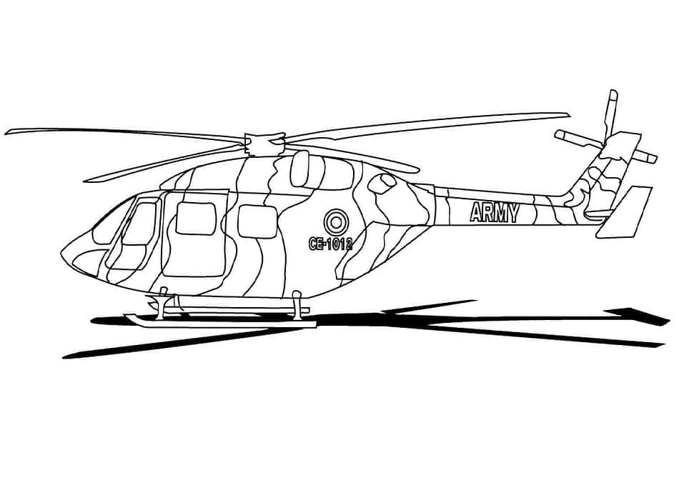 Helikopter Afdrukbaar Voor Kinderen