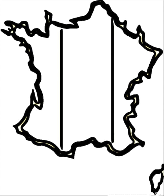 Kaart van Frankrijk afdrukbaar
