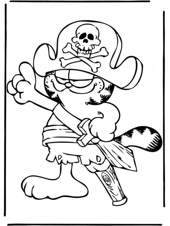 Luie piraat Garfield