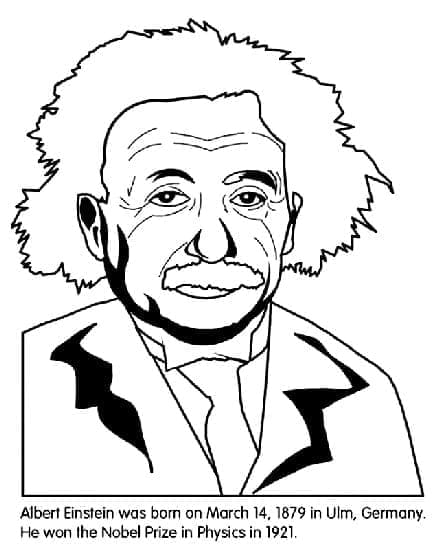 Afdrukbare Albert Einstein