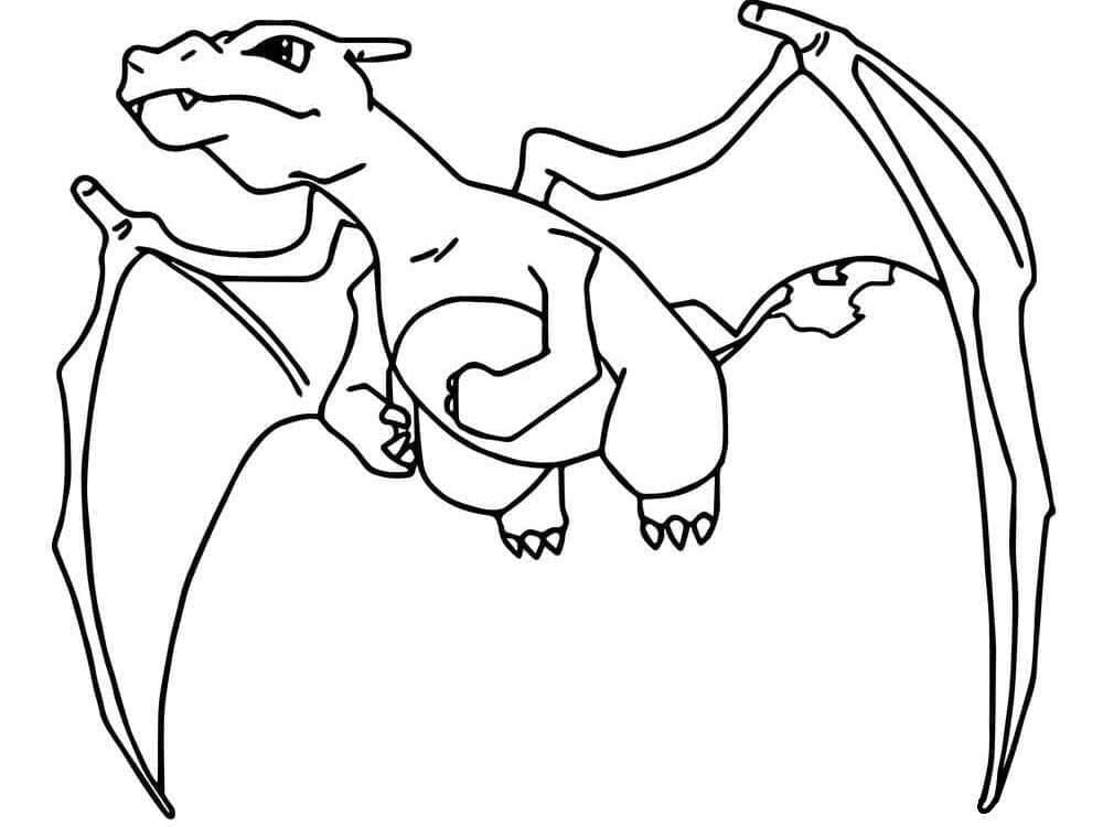 Afdrukbare Charizard Pokemon