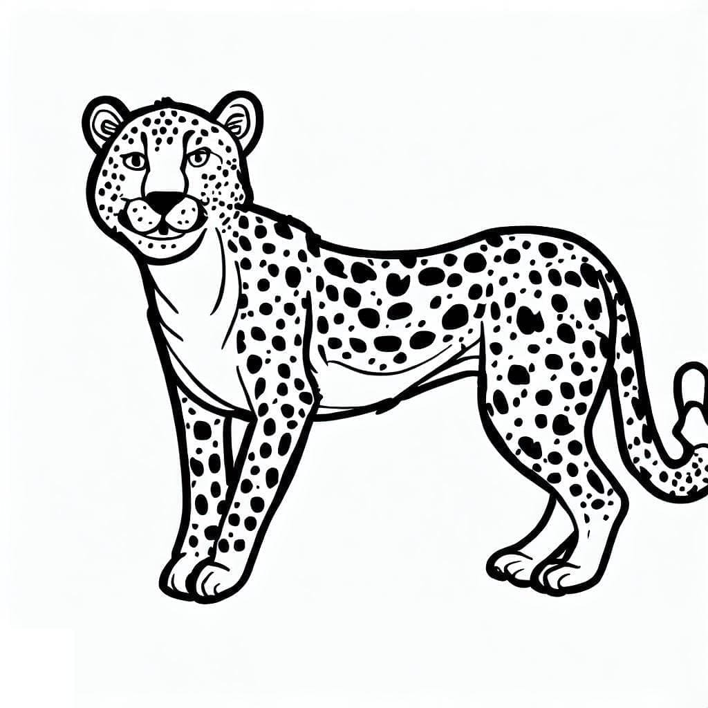 Afdrukbare cheetah