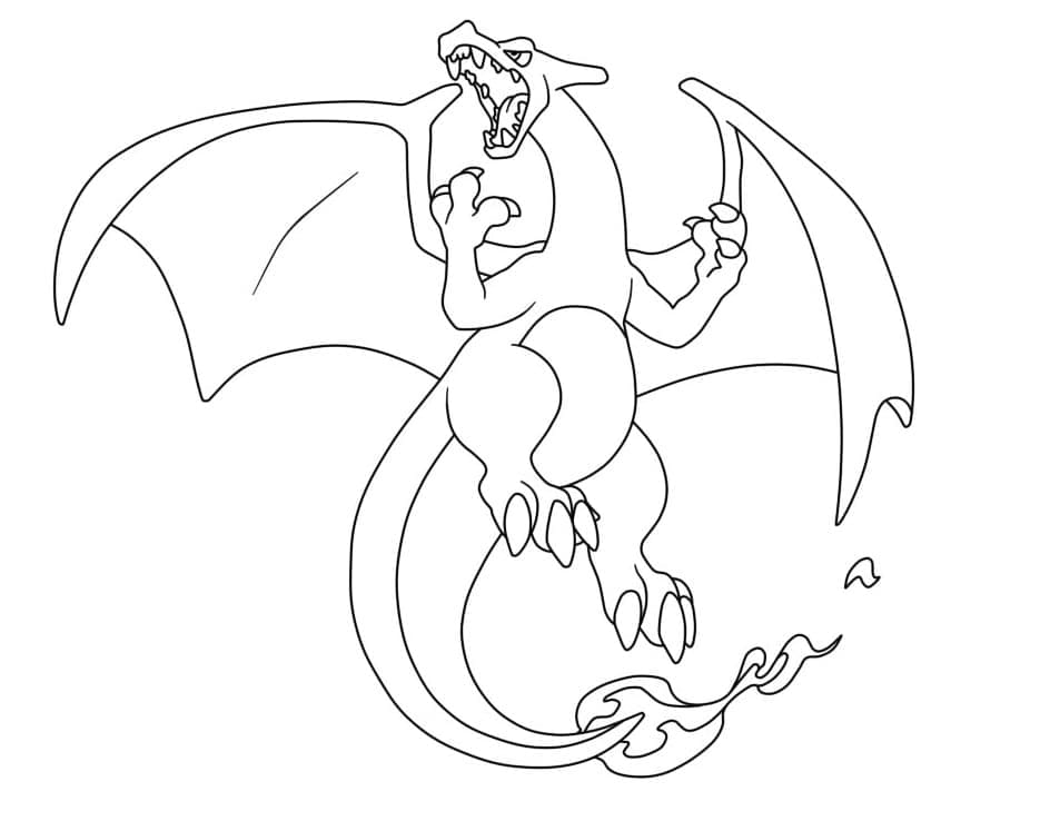 Charizard uit de Pokemon serie