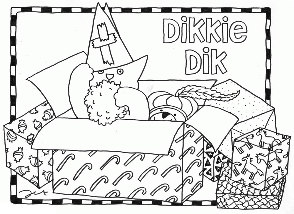 Dikkie Dik in kerstsfeer