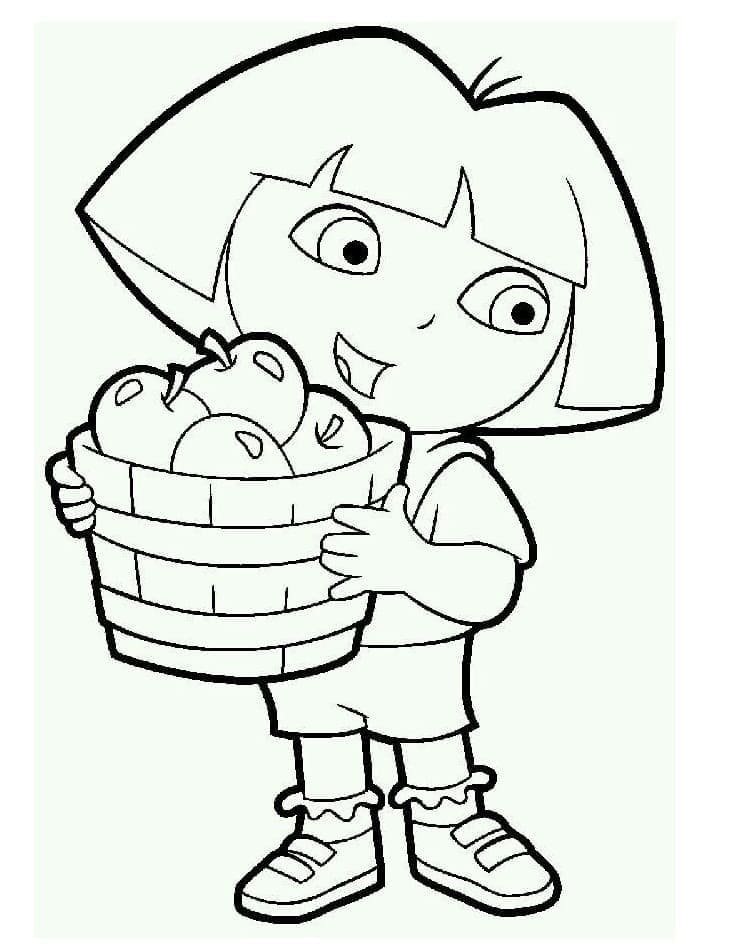 Dora met appelmand