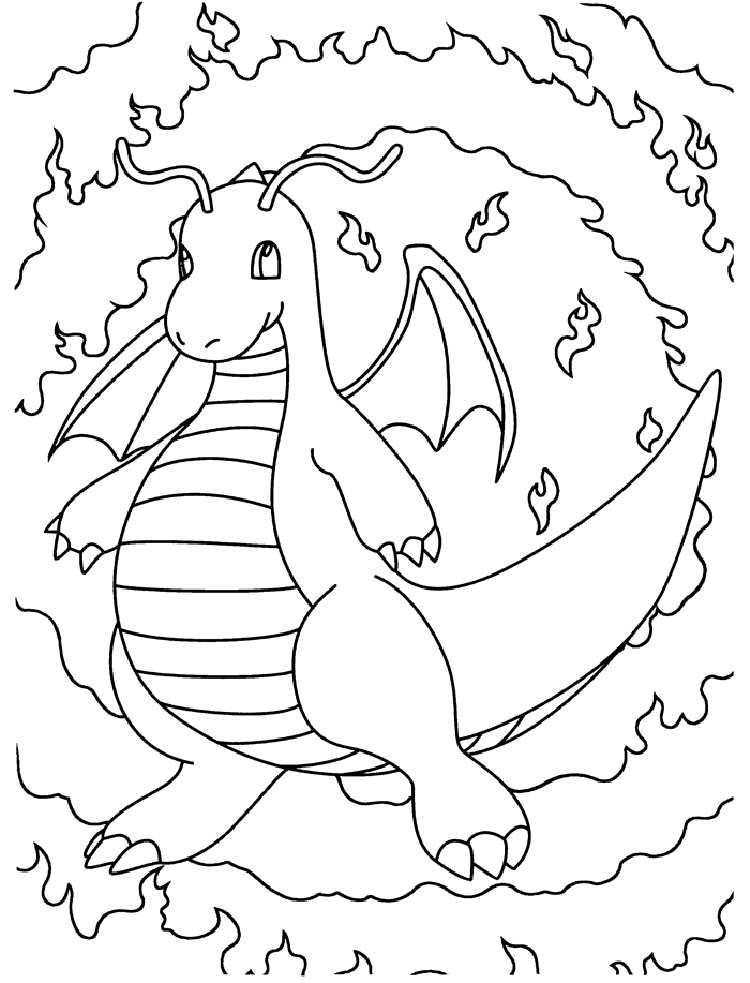 Dragonite en vuur