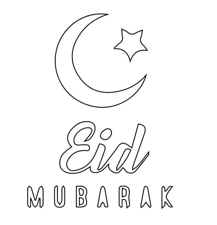 Eenvoudige Eid Moebarak