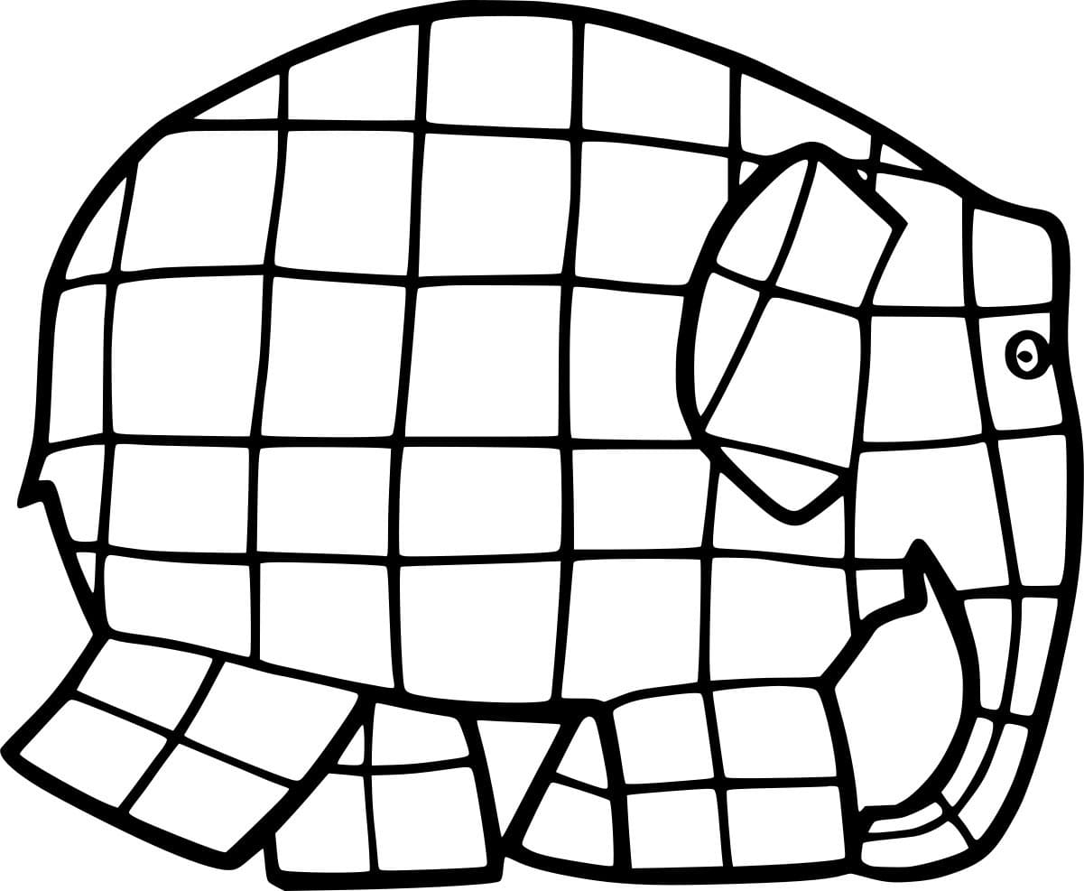 Eenvoudige Elmer-olifant