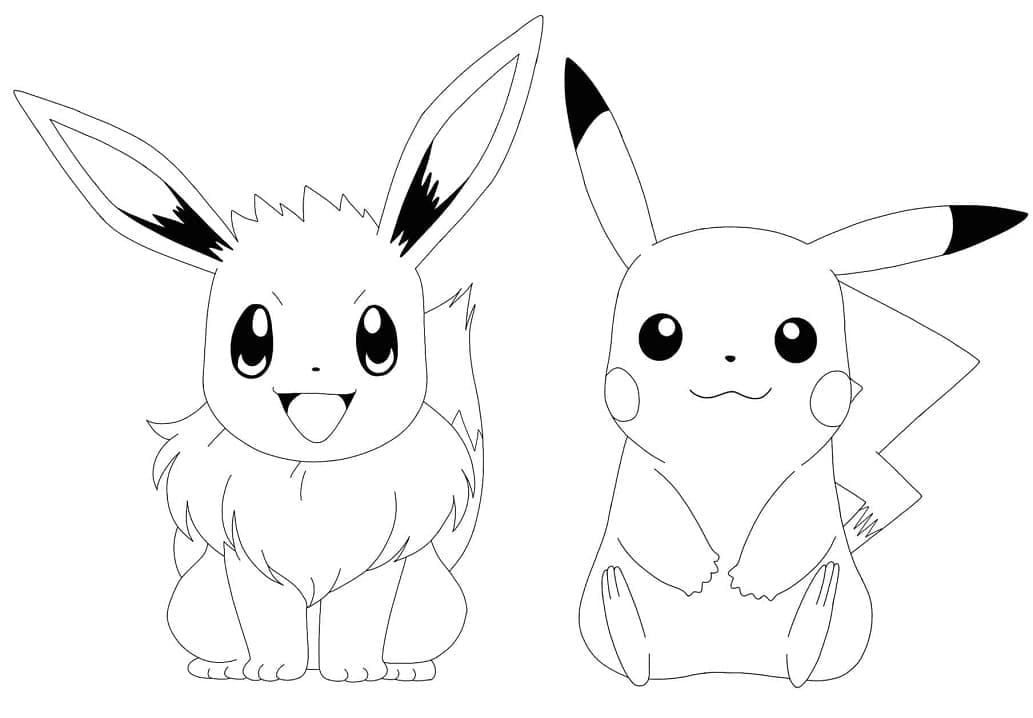 Eevee en Pikachu 2