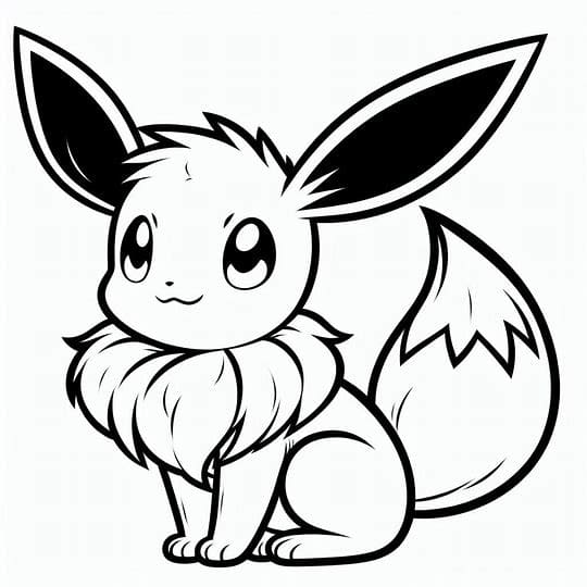 Eevee Pokemon denkt na