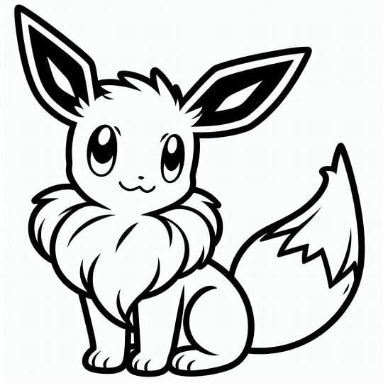 Eevee Pokemon draait zich om