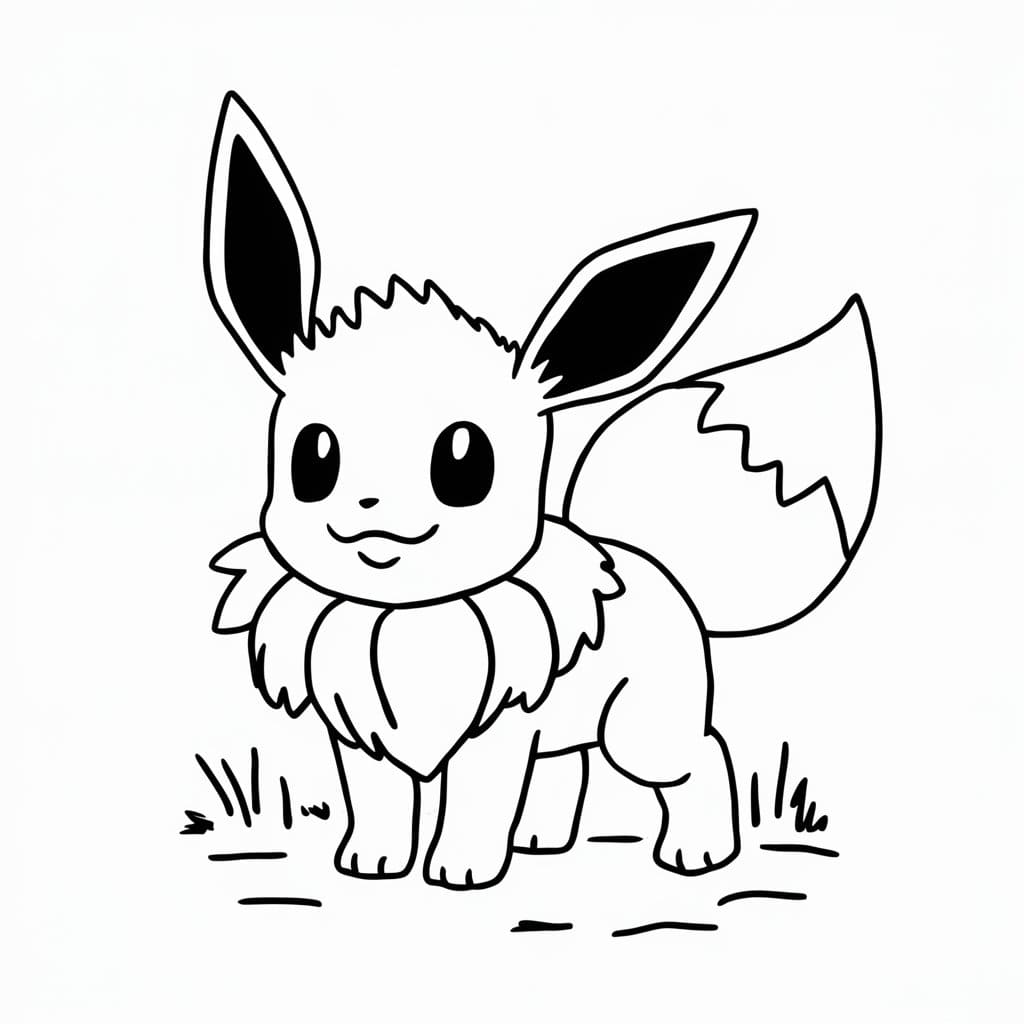 Eevee Pokemon glimlach