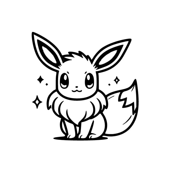 Eevee Pokemon schittert