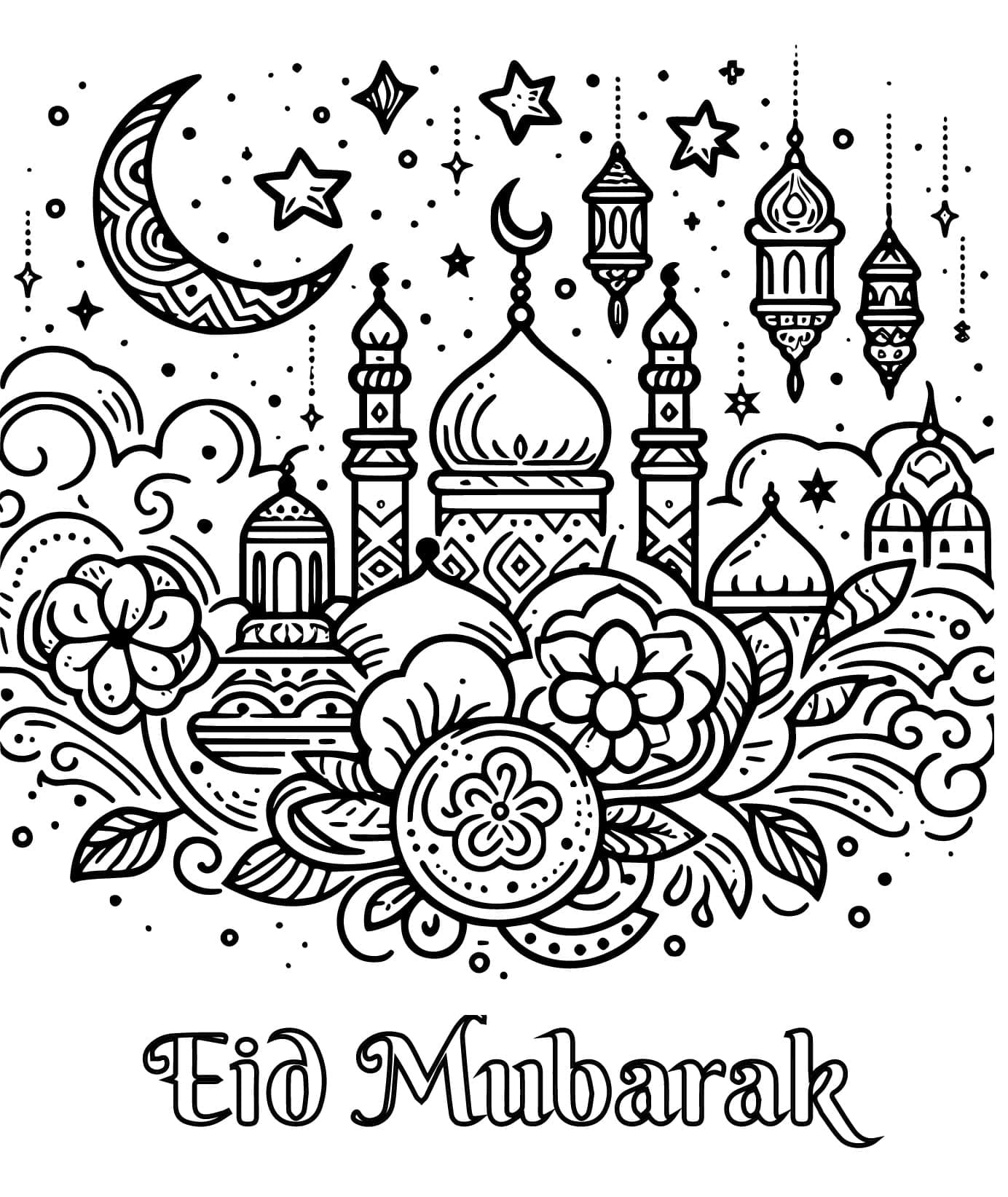 Eid Moebarak viering