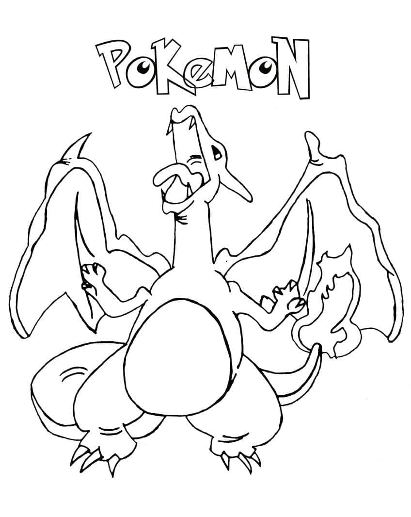 Gratis afdrukbare Charizard Pokemon