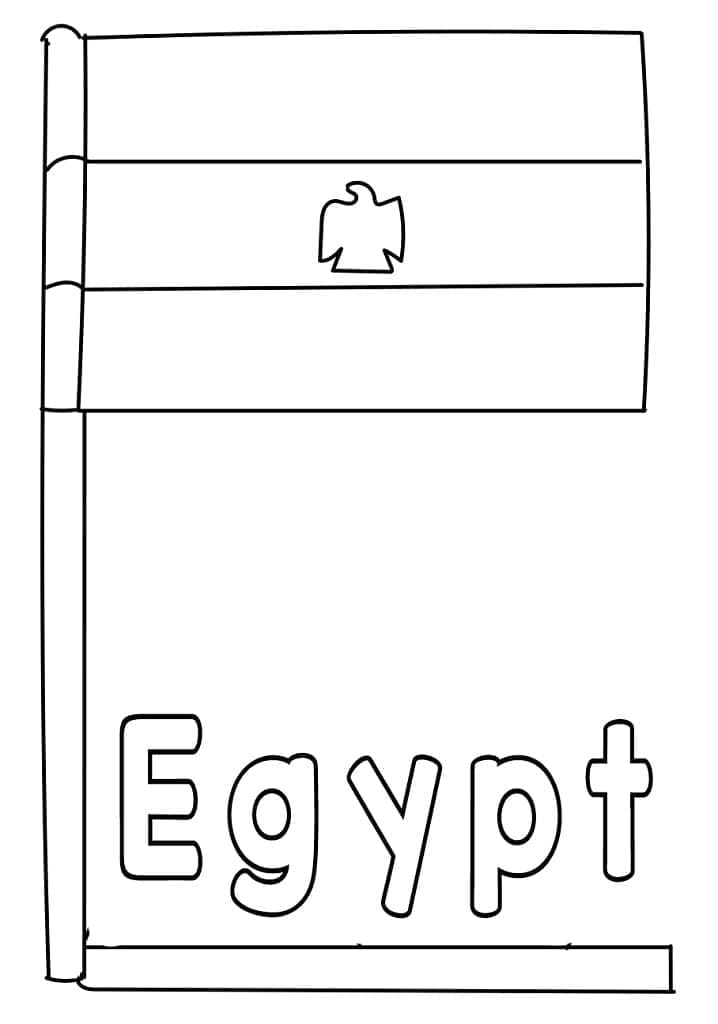 Gratis vlag van Egypte