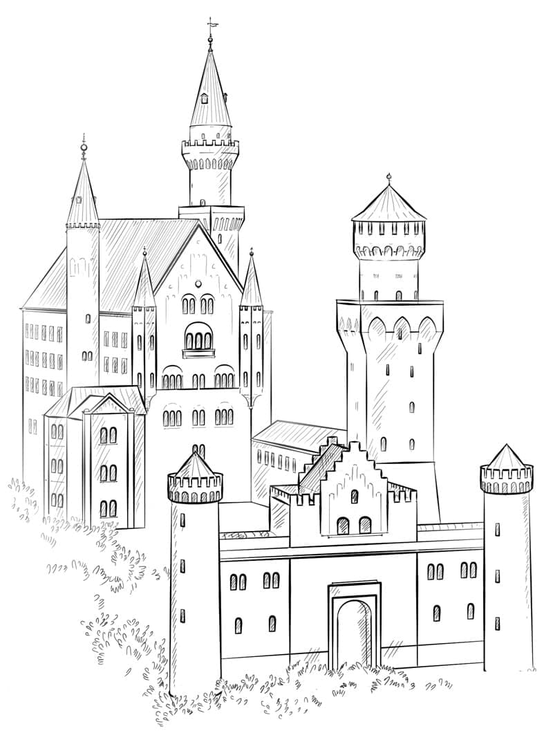 Kasteel Neuschwanstein in Duitsland