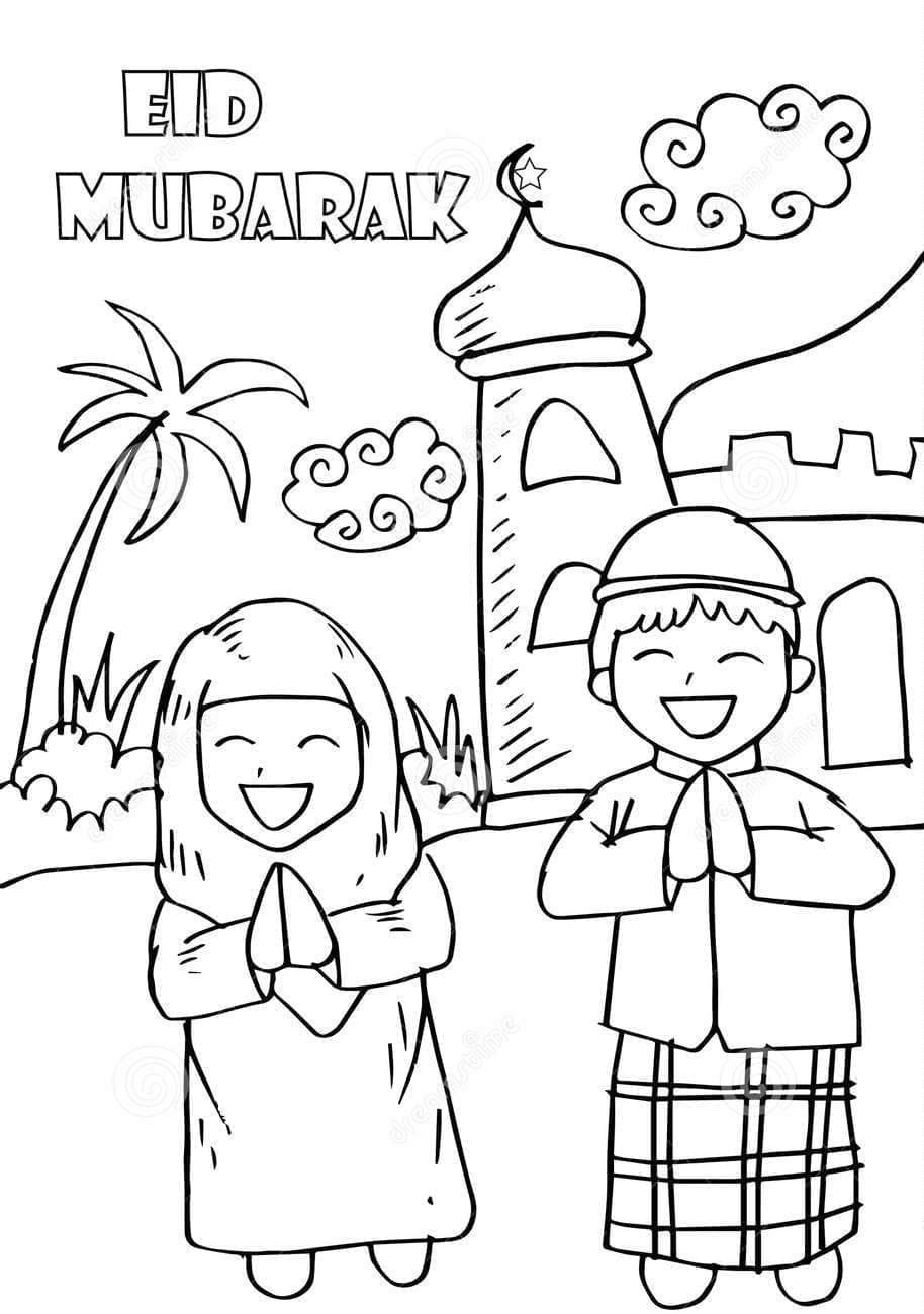 Kinderen en Eid Moebarak