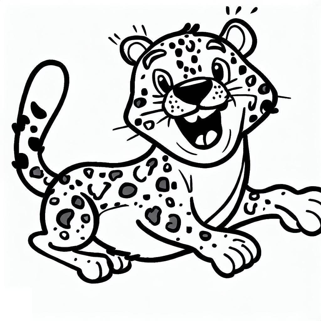 Lachende Cheetah